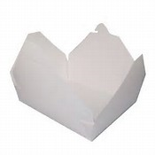 White Fold-To-Go Containers